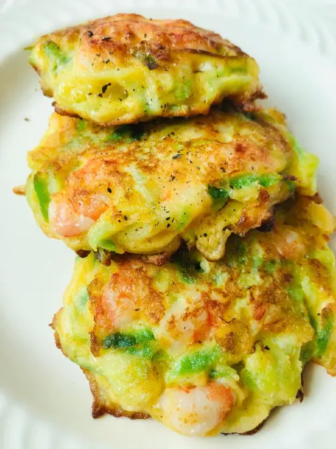 萝卜丝鲜虾煎饼