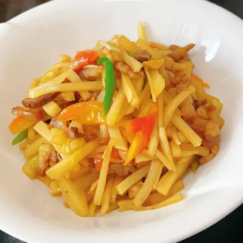 酱腊肉炒佛手瓜