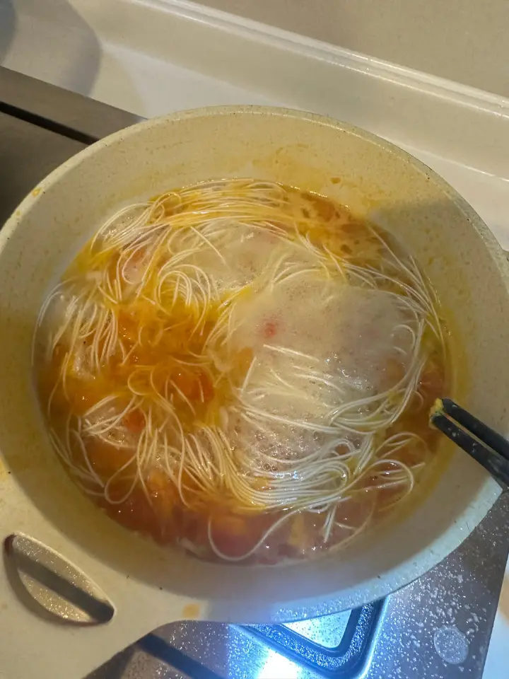 西红柿鸡蛋面 第 5 步