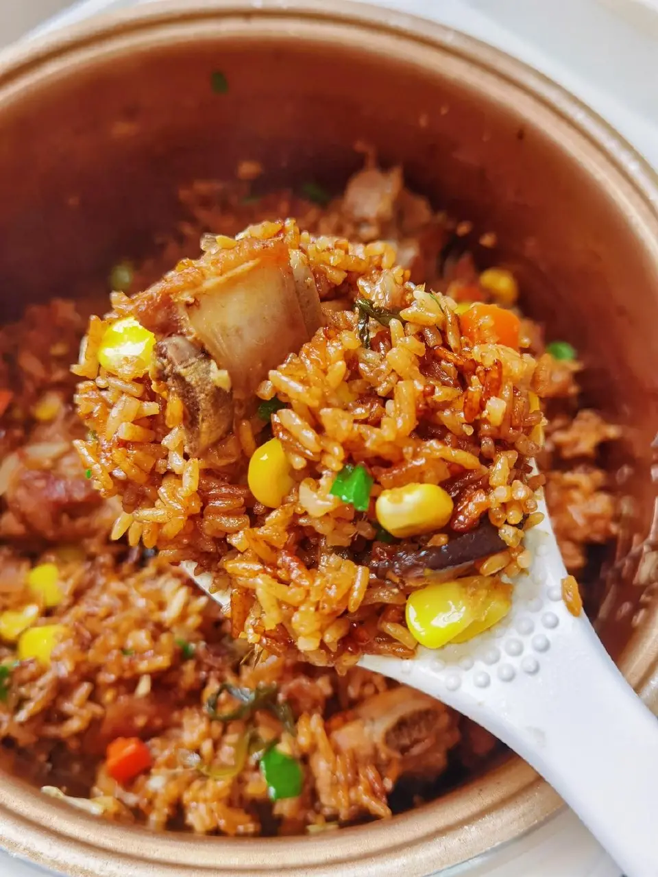 排骨焖饭成品图