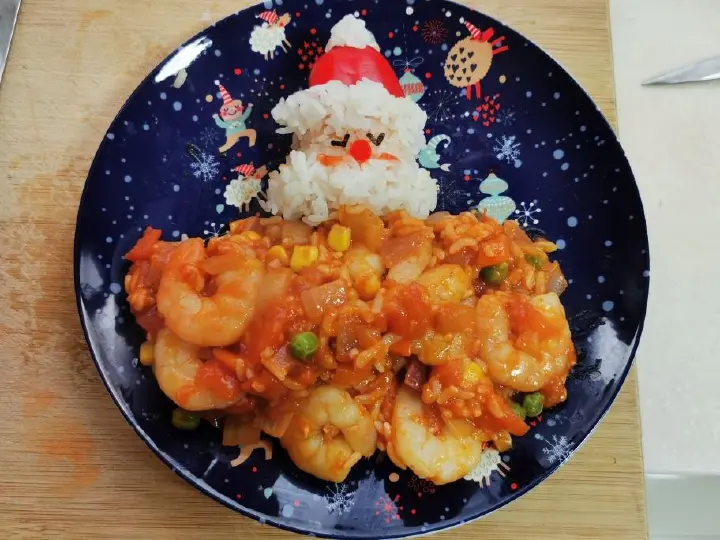 番茄红烩虾仁蛋包饭 第 29 步