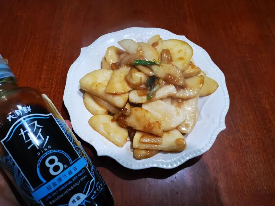 清炒山药成品图