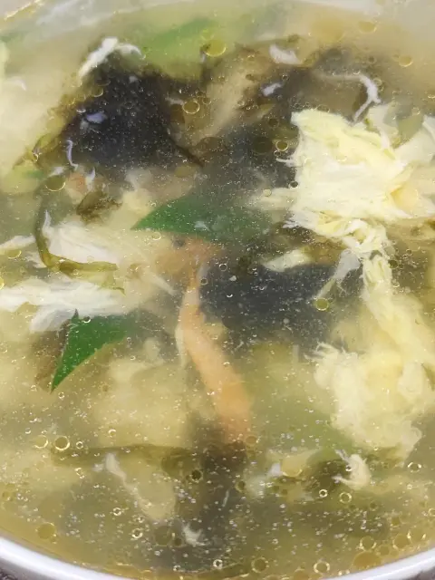 黄瓜紫菜虾米蛋花汤