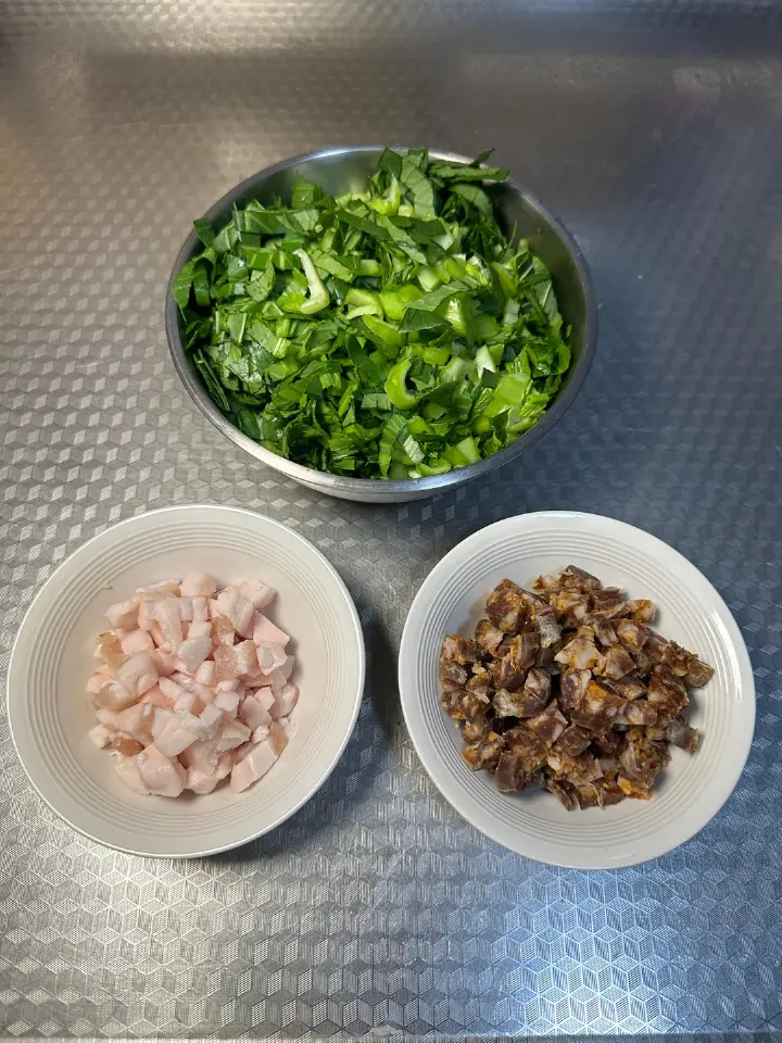 咸肉菜饭 第 2 步