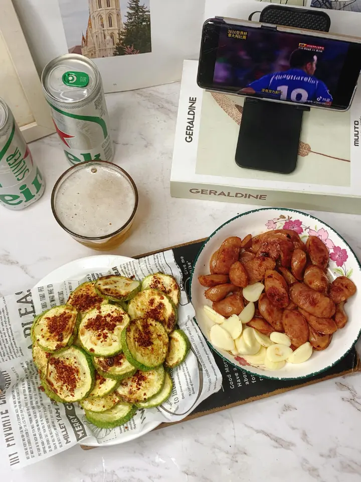 烤西葫芦配香肠 第 1 步