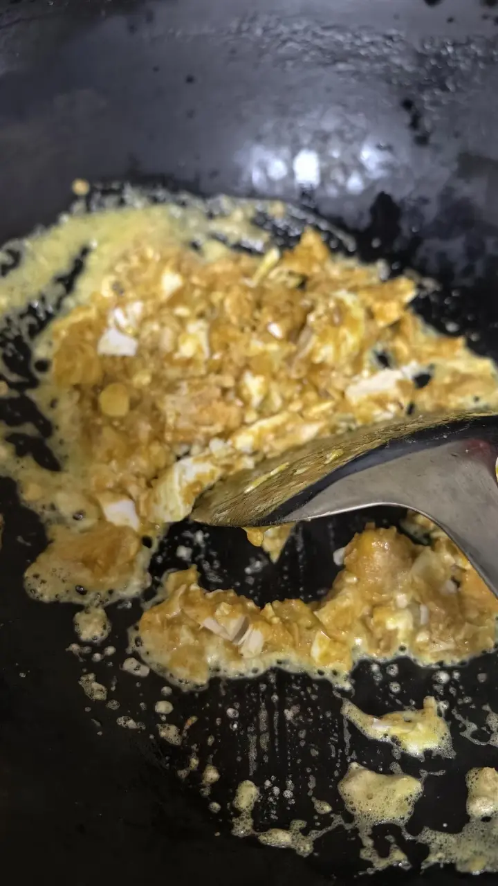 咸蛋黄烧豆腐 第 7 步