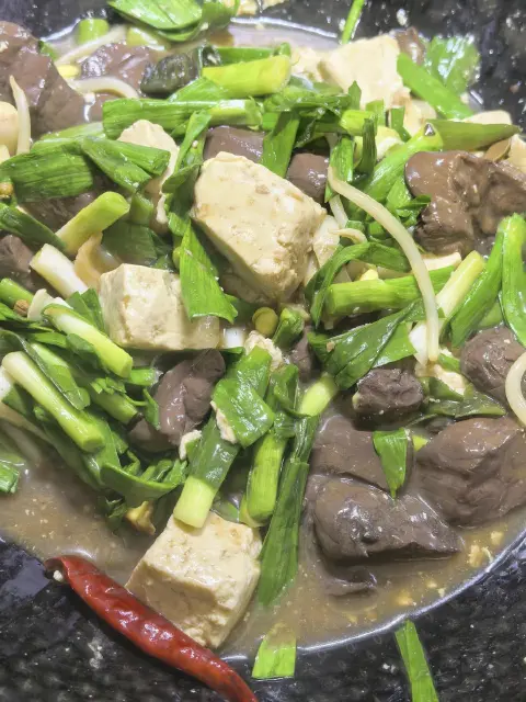 猪血烧豆腐