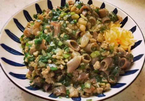海肠捞饭