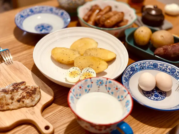 蒸土豆配鸡蛋 第 6 步