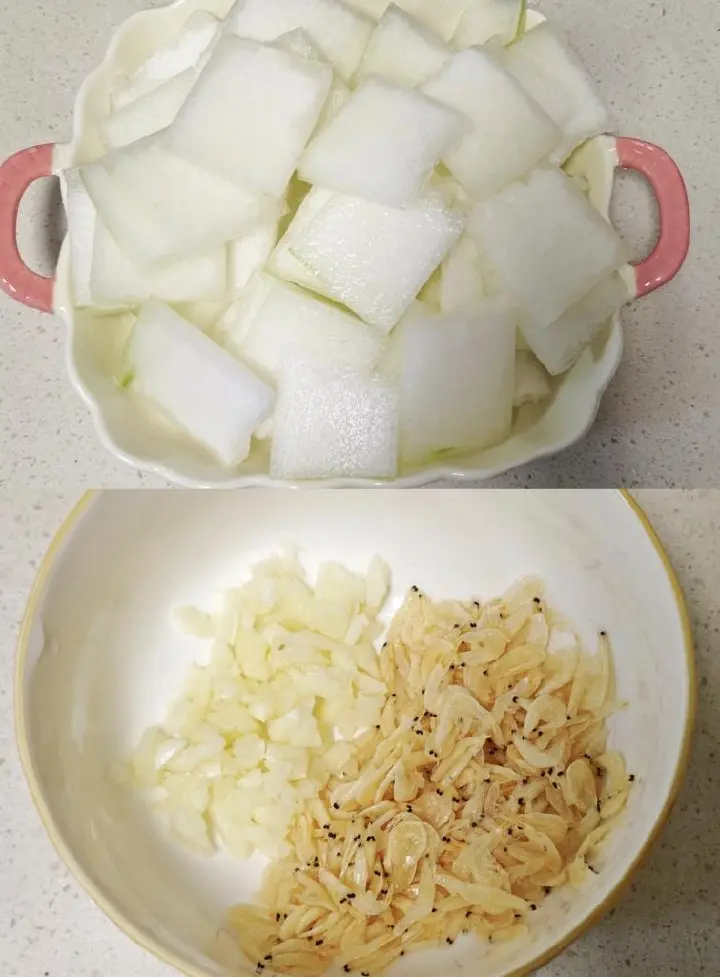 虾皮炒冬瓜 第 1 步