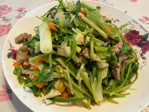 芹菜炒猪腰