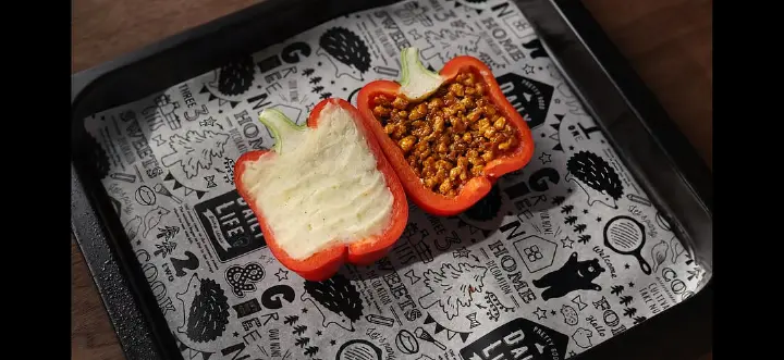 彩椒土豆泥鸡肉碗 第 11 步