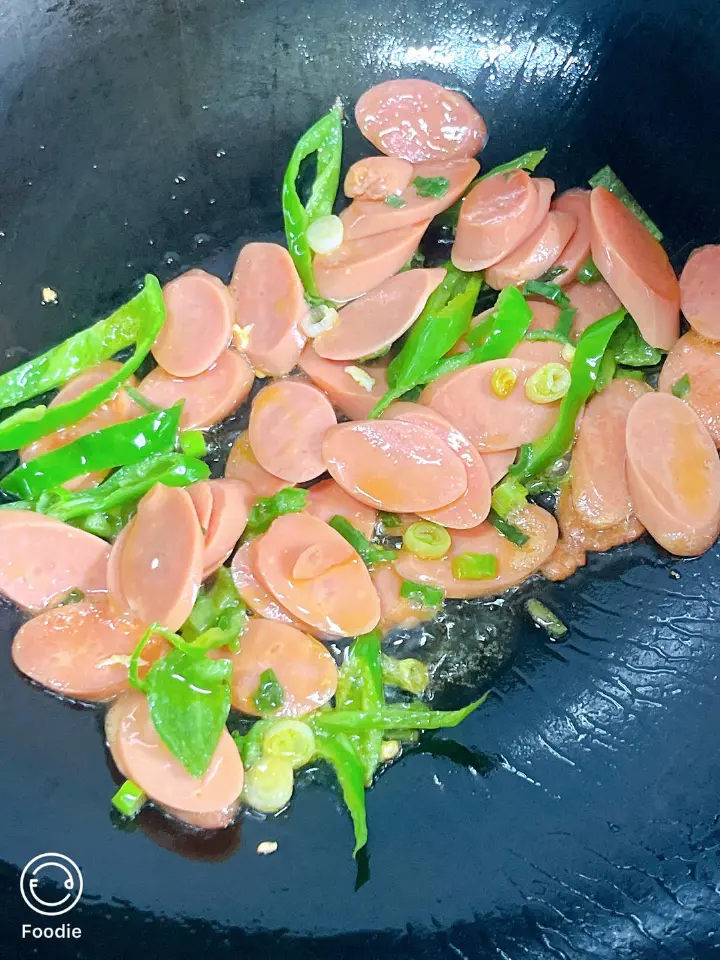 杏鲍菇火腿炒鸡蛋 第 1 步