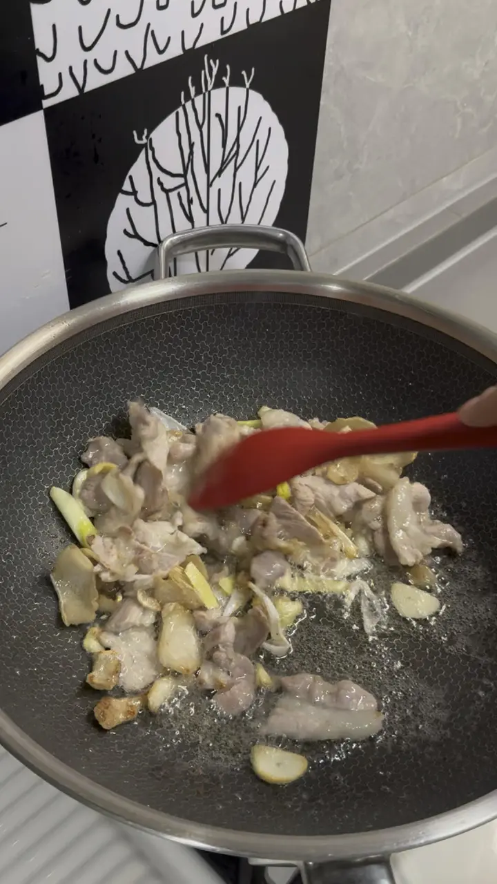 盐煎肉 第 4 步