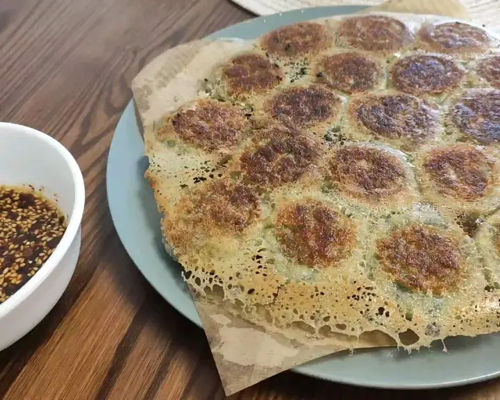 饺子皮版素馅生煎包 第 10 步