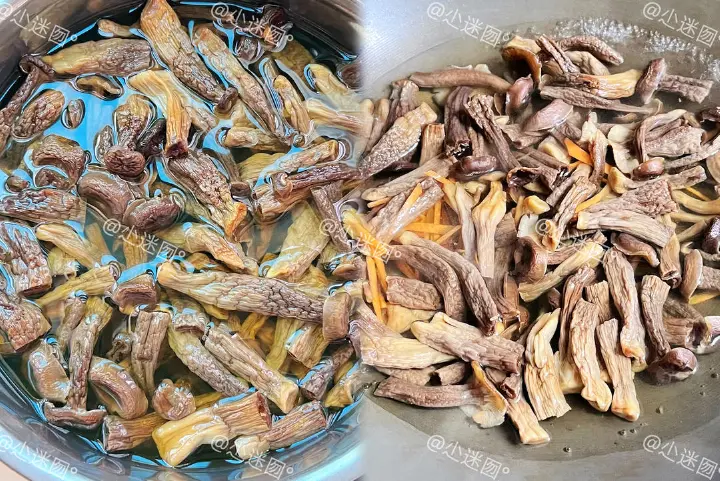 小炒鹿茸菇 第 1 步