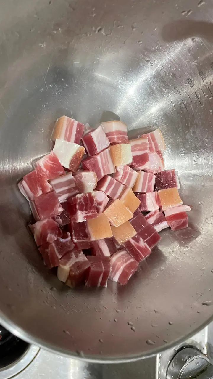 霜打青菜风肉菜饭 第 3 步