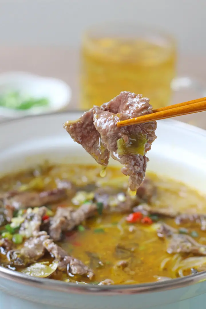 金汤酸菜粉丝牛肉 第 12 步