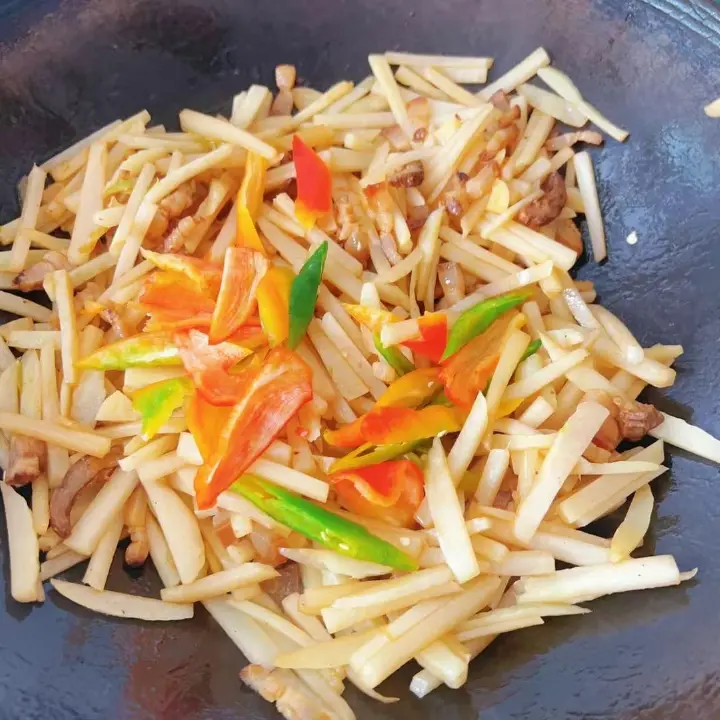 酱腊肉炒佛手瓜 第 9 步