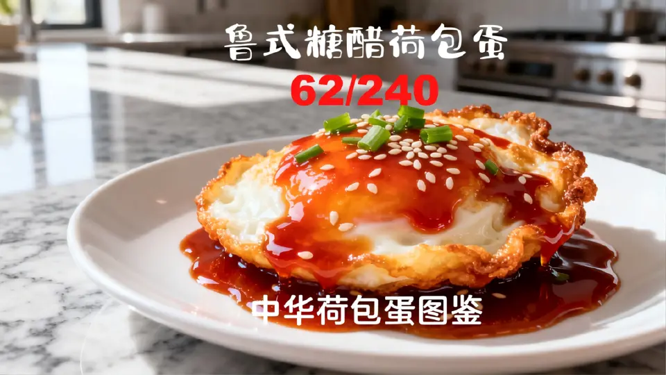 糖醋荷包蛋成品图