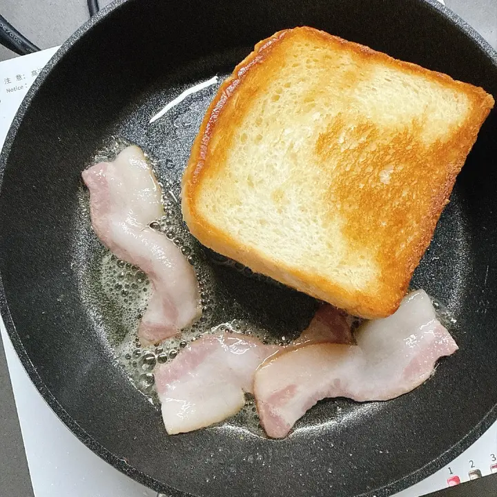 厚蛋培根吐司 第 3 步