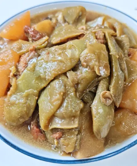 油豆角炖土豆