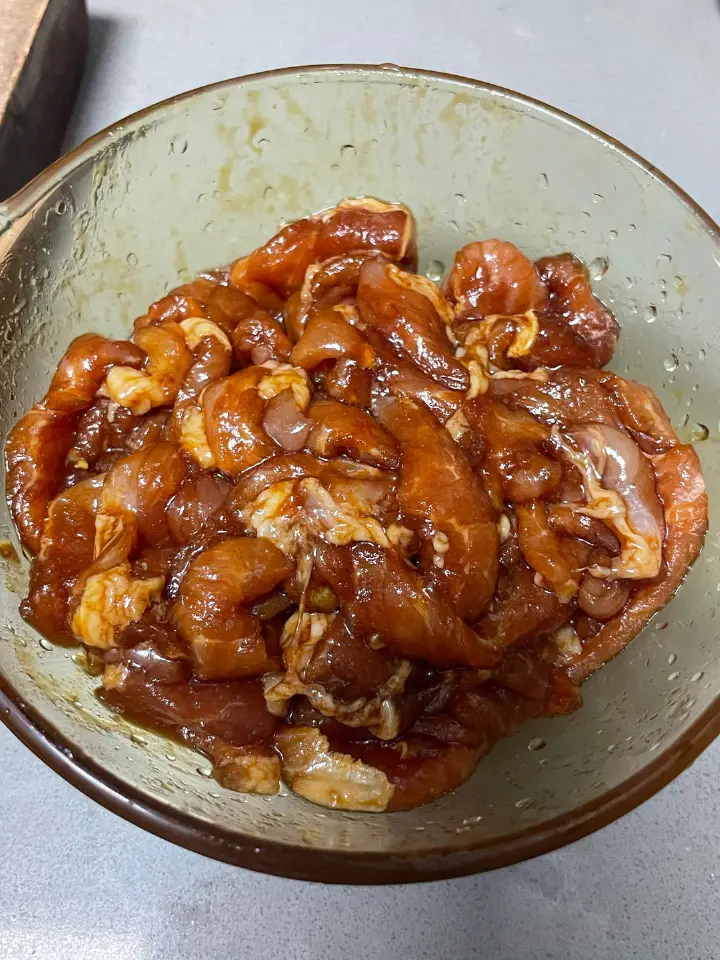 豆豉辣椒炒肉 第 1 步