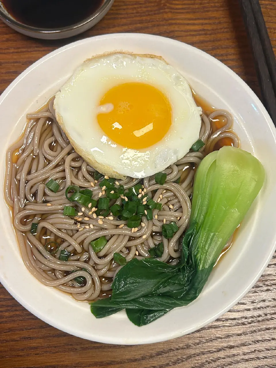 低卡葱油荞麦面成品图