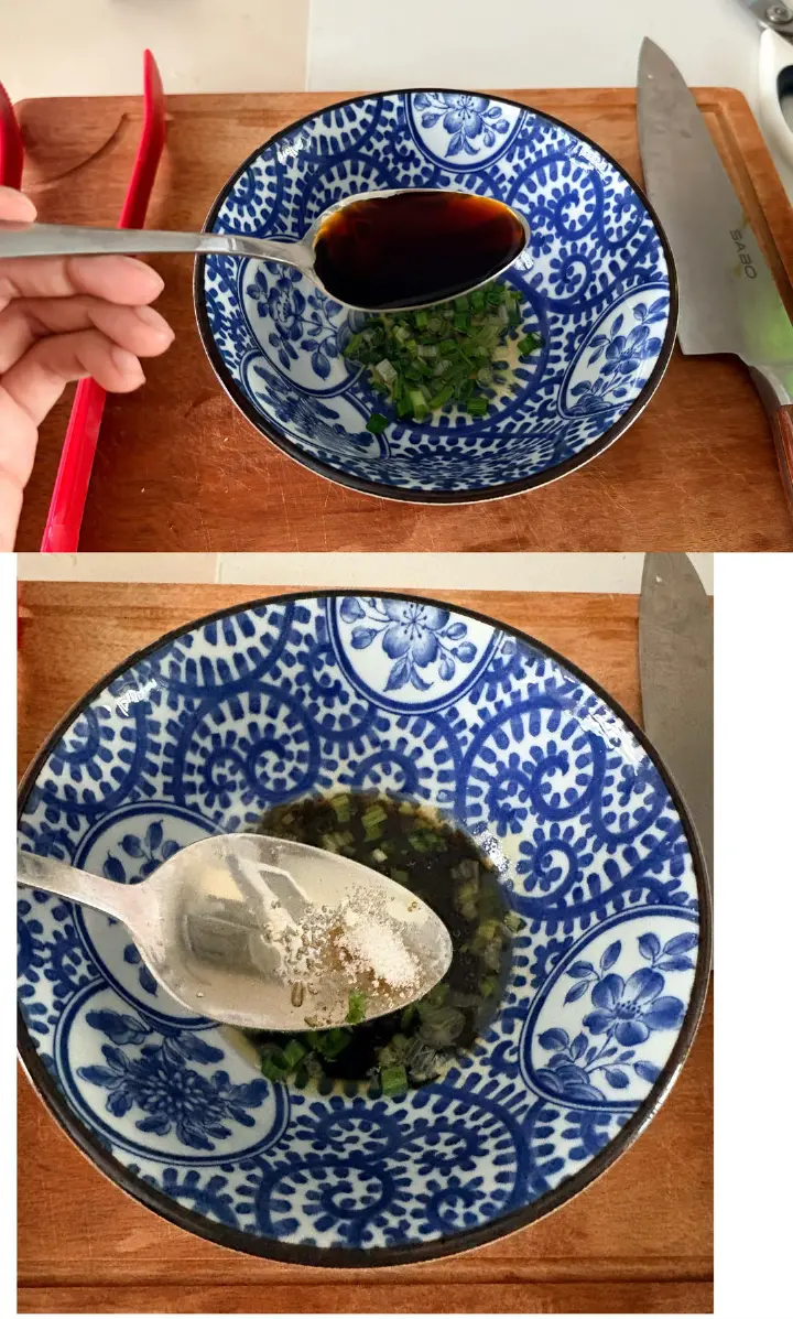葱香汤面 第 3 步