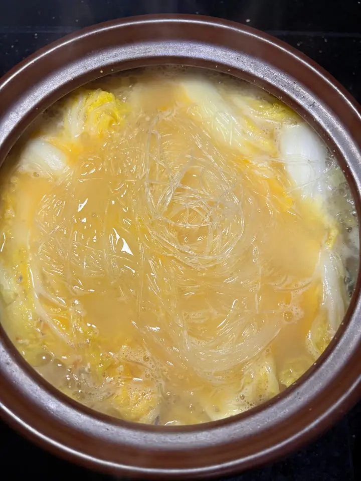 皮蛋咸蛋白菜粉丝汤 第 9 步