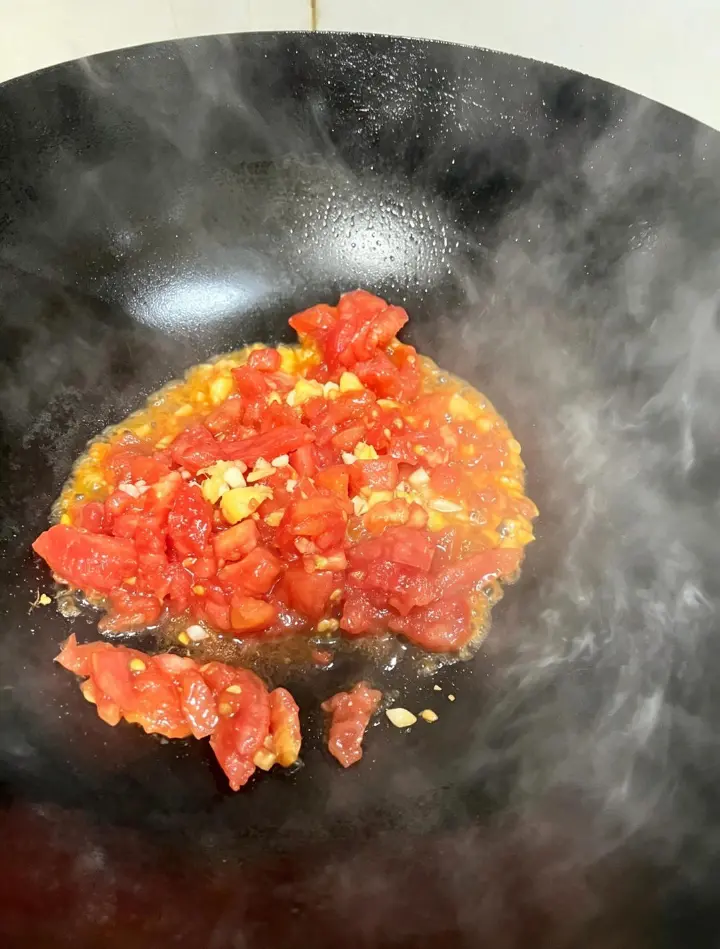 西红柿炒肉末 第 5 步