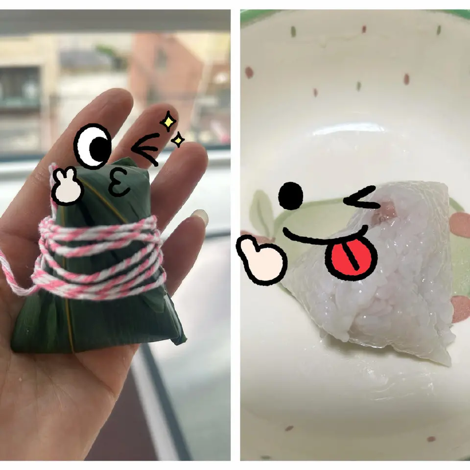 电饭锅快手粽子成品图