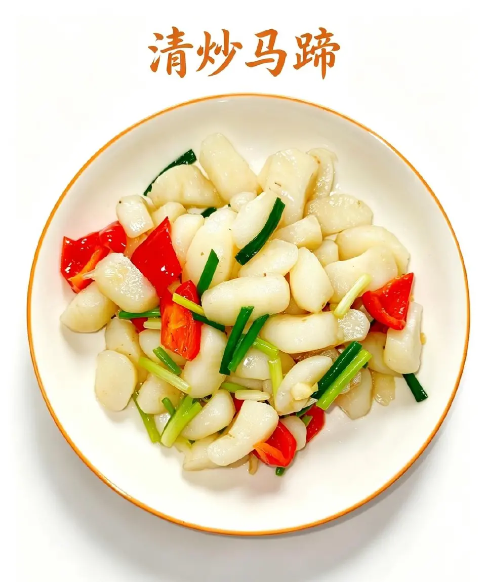 清炒马蹄成品图