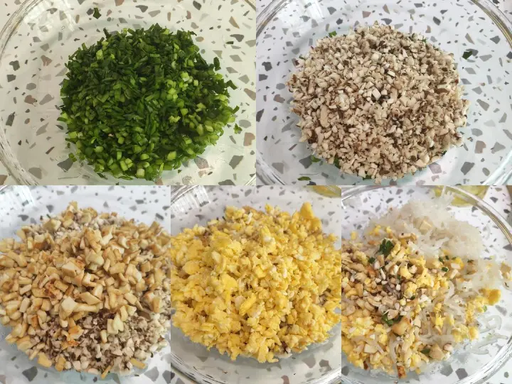 饺子皮版素馅生煎包 第 1 步
