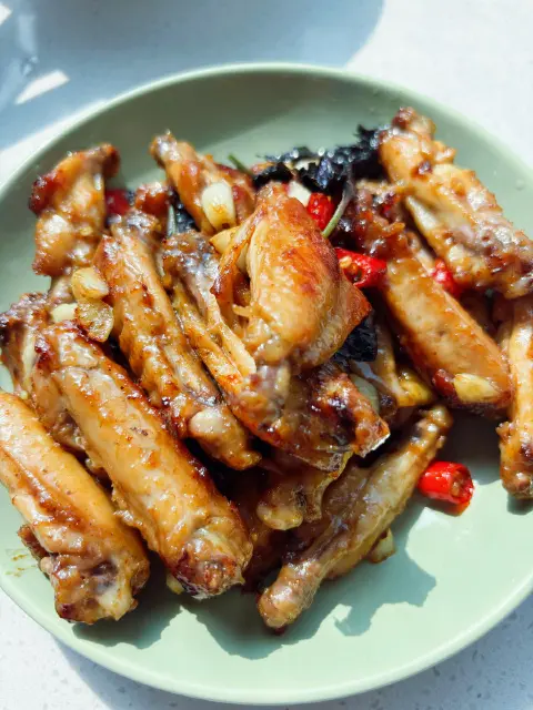 紫苏煎鸡