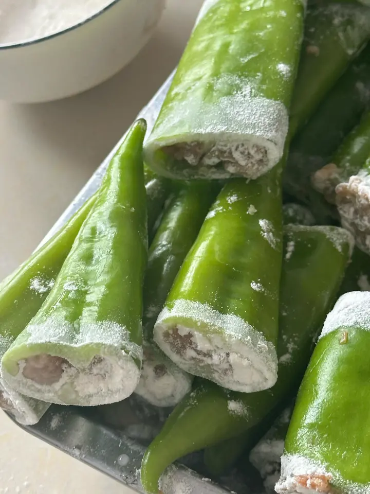 尖椒酿肉 第 9 步