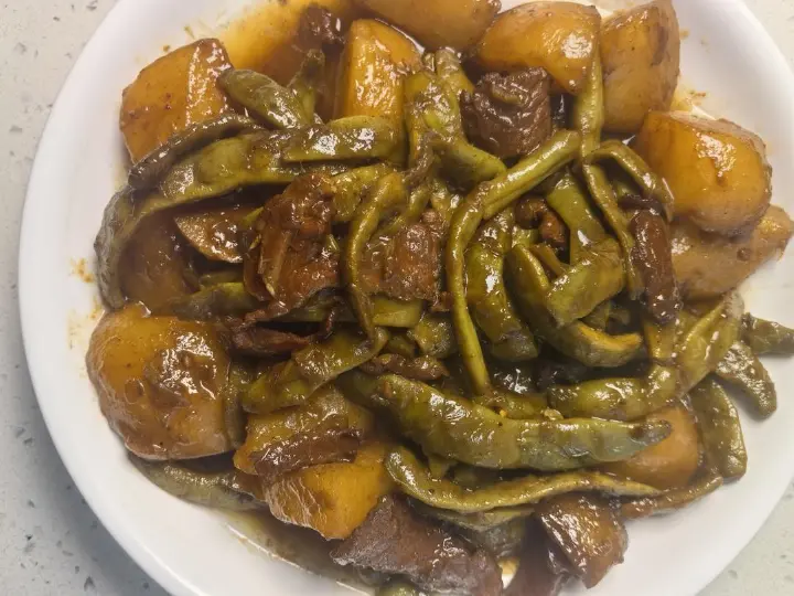 东北土豆炖豆角 第 19 步