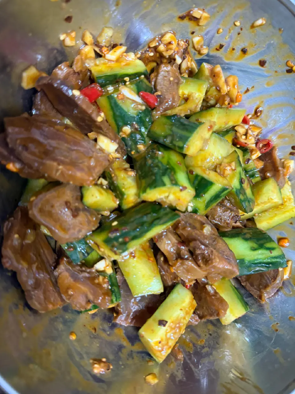 凉拌牛肉成品图