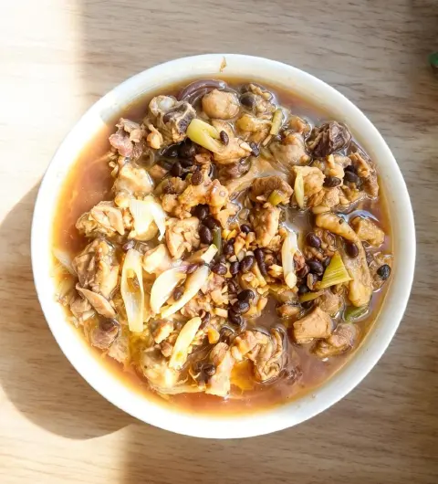 豆豉蒸鸡腿