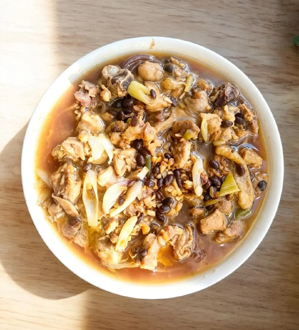 豆豉蒸鸡腿成品图
