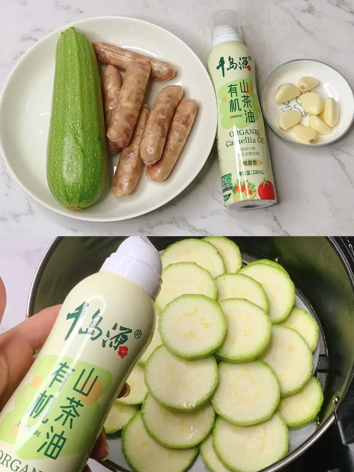 烤西葫芦配香肠 第 5 步