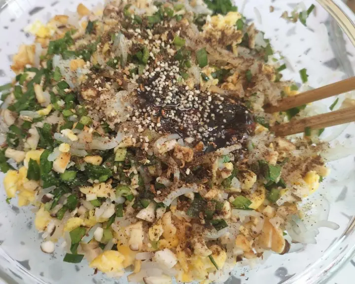 饺子皮版素馅生煎包 第 2 步
