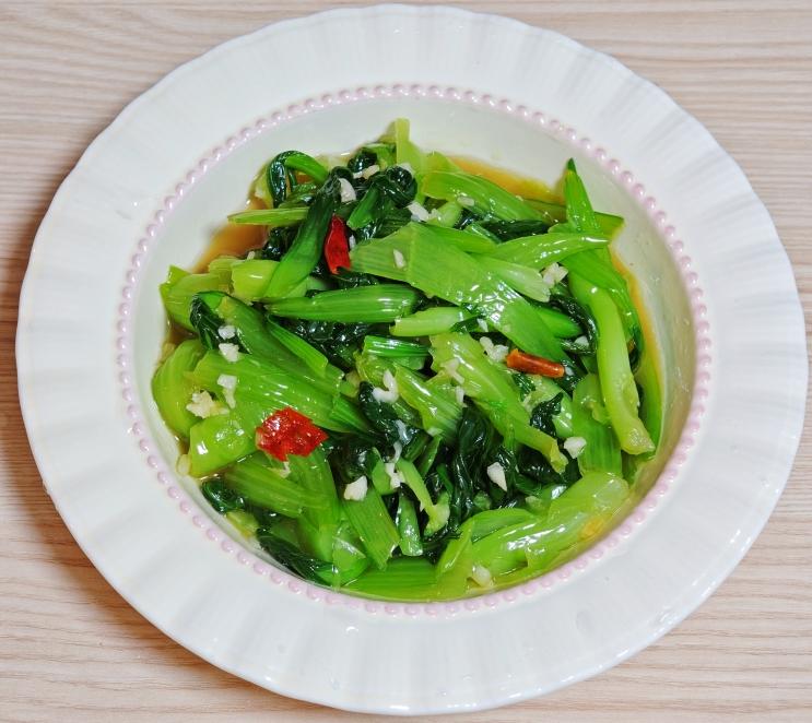 凉拌菜心成品图