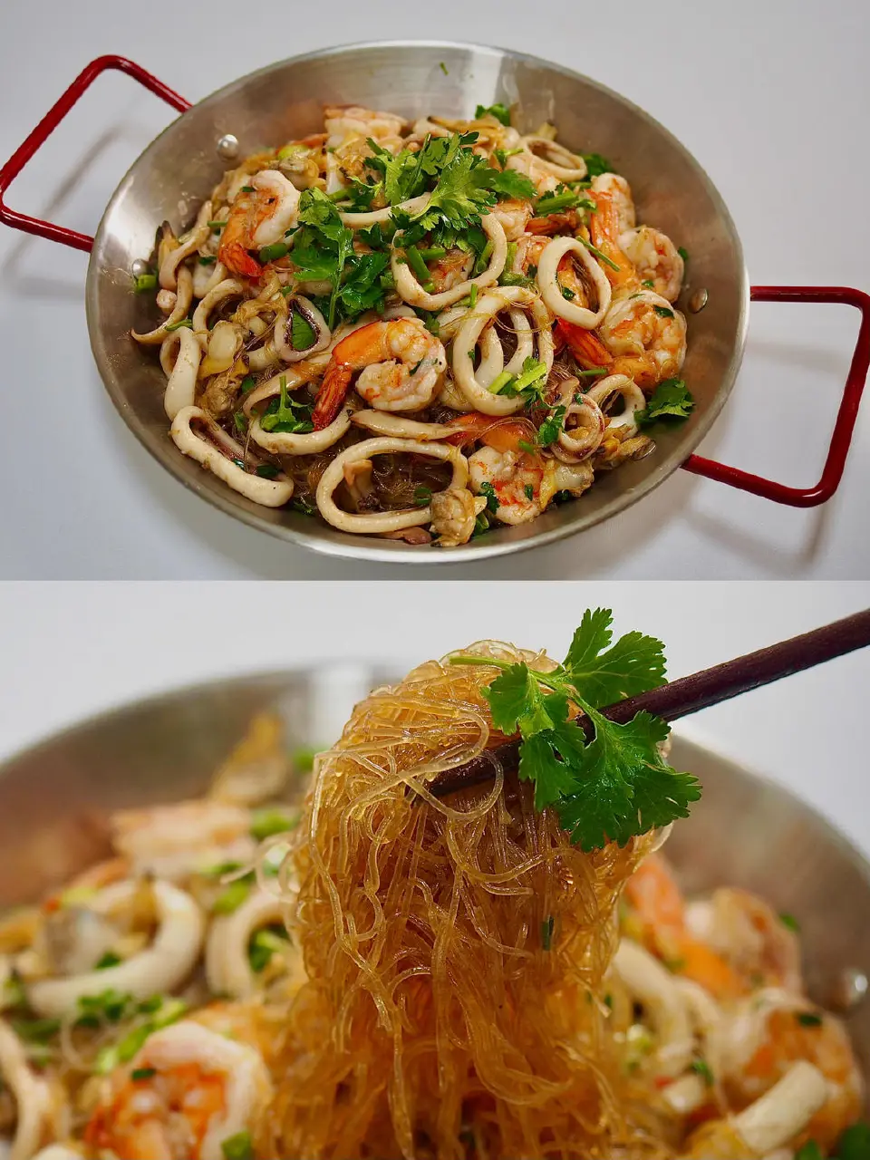 蒜蓉海鲜粉丝煲成品图