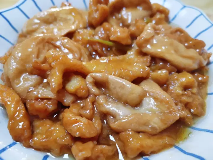 小酥肉烧面筋球 第 6 步