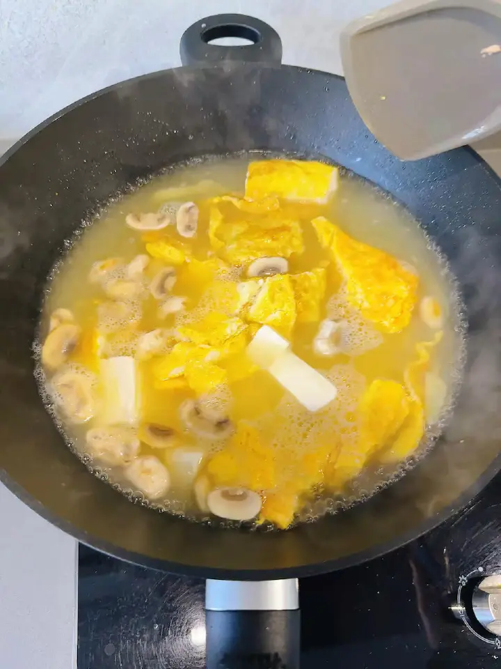 裙带菜豆腐蛋花汤 第 14 步