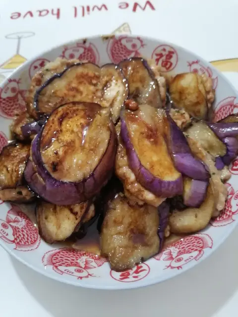 红烧茄子酿肉