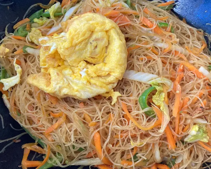 三丝鸡蛋炒粉 第 5 步
