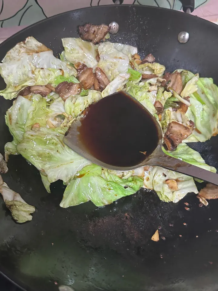 包菜炒肉片 第 15 步