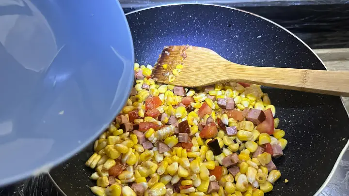 玉米火腿丁 第 5 步